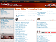 Tablet Screenshot of 240sxtech.com